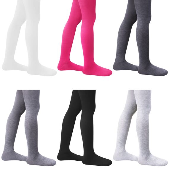Libella 6er Pack Strumpfhose Mädchen Strumpfhose Kinder Größe 74/152 warm für Winter Herbst und Frühling 27246 146-152
