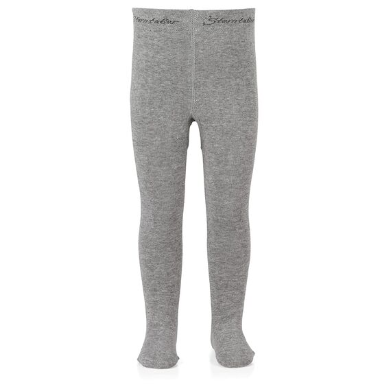 Sterntaler Strumpfhose uni - Baby und Kinder Strumpfhose mit hohem Baumwollanteil (90%) - hautsympathisch - bequeme Passform - pflegeleicht -Babykleidung ab Geburt - Größe 92, Farbe silber melange