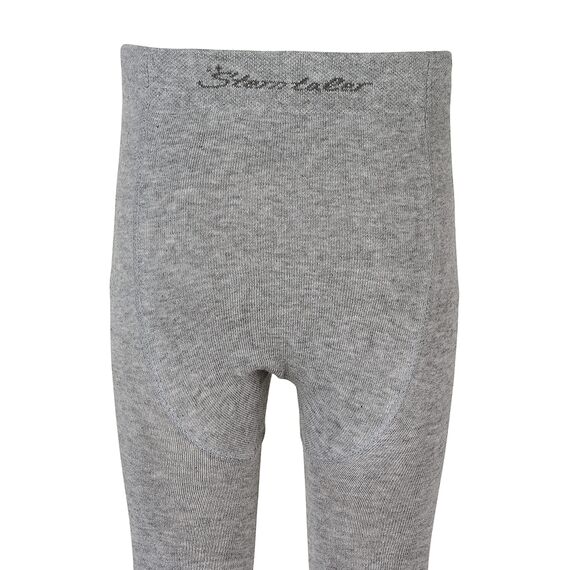 Sterntaler Strumpfhose uni - Baby und Kinder Strumpfhose mit hohem Baumwollanteil (90%) - hautsympathisch - bequeme Passform - pflegeleicht -Babykleidung ab Geburt - Größe 116, Farbe silber melange
