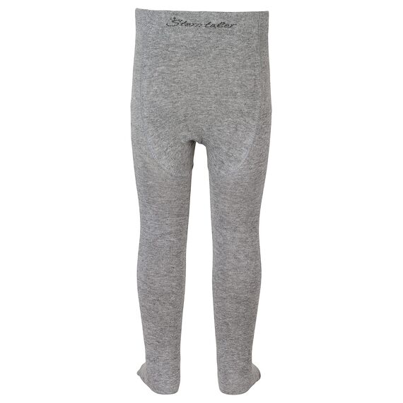 Sterntaler Strumpfhose uni - Baby und Kinder Strumpfhose mit hohem Baumwollanteil (90%) - hautsympathisch - bequeme Passform - pflegeleicht -Babykleidung ab Geburt - Größe 92, Farbe silber melange