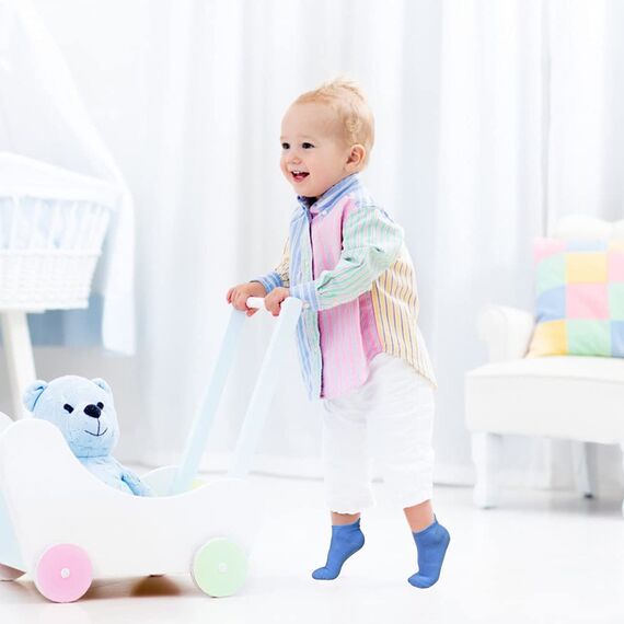 HYCLES Stoppersocken Kinder - 12 Paar ABS Socken Kinder Baby Jungen Kleinkind Rutschfeste Socken für 0-7 Jahre Antirutsch Socken Mädchen 6-12 Monate