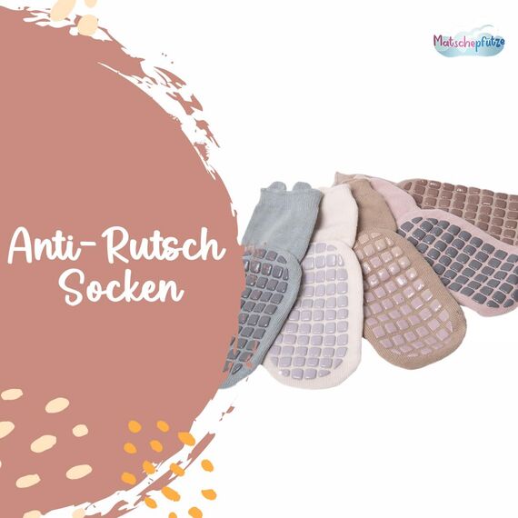 Matschepfuetze Stoppersocken für Babys und Kinder - Baby Antirutschsocken mit ABS-Noppen - Kuschelig warme Krabbelsocken für Mädchen und Jungs Gr. 1-3 Jahre