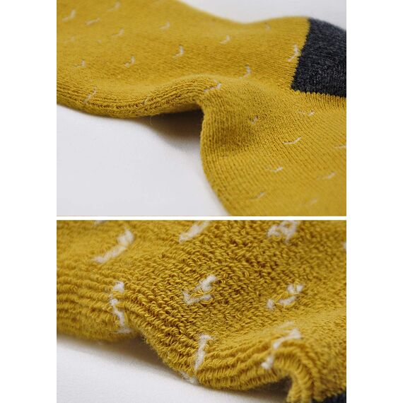 LOFIR Dicke Kinder Socken aus Baumwoll Winter Warme Thermo Socken für kleine Mädchen Jungen Kleinkind Neuheit Socken Größe 31-34, für 8-11 Jahre, 6 Paare