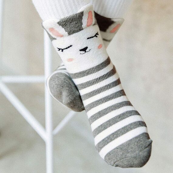 LOFIR Dicke Kinder Socken aus Baumwoll Winter Warme Thermo Socken für kleine Mädchen Jungen Kleinkind Neuheit Socken Größe 31-34, für 8-11 Jahre, 6 Paare