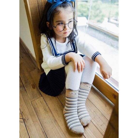 LOFIR Dicke Kinder Socken aus Baumwoll Winter Warme Thermo Socken für kleine Mädchen Jungen Kleinkind Neuheit Socken Größe 24-29, für 5-7 Jahre, 6 Paare