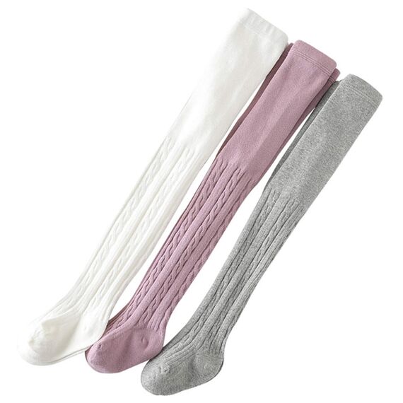 XPXGMT 3er-Pack Baby Mädchen Strumpfhosen Rich Cotton Little Kleinkind Mädchen Leggings 1-2 Jahre