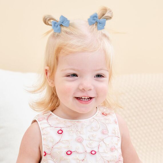 Jollybows 20 Stück Baby Mädchen Haarschleifen, 2 Zoll / 5 cm Haarspangen Haarklammern Haarclips Spangen Baby Haarschmuck für Mädchen Kinder Teenager Damen (Helle Farbe)