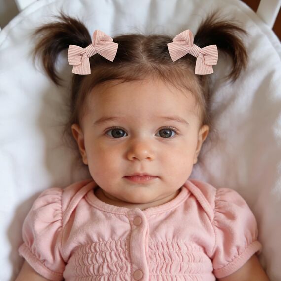 Jollybows 20 Stück Baby Mädchen Haarschleifen, 2 Zoll / 5 cm Haarspangen Haarklammern Haarclips Spangen Baby Haarschmuck für Mädchen Kinder Teenager Damen (Gemischte Farbe D)