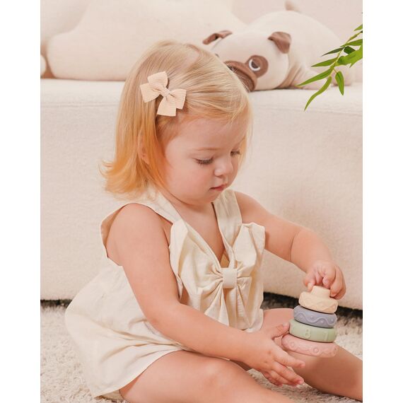 Jollybows 20 Stück Baby Mädchen Haarschleifen, 2 Zoll / 5 cm Haarspangen Haarklammern Haarclips Spangen Baby Haarschmuck für Mädchen Kinder Teenager Damen (Dunkle Farbe)