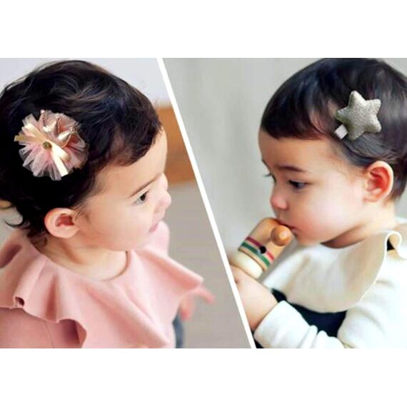 HCliptie 36 Stück Baby Mädchen Haarspangen Nette Haarschleifen Elastische Haargummis Haarschmuck Pferdeschwanzhalter Haarnadeln Set Für Baby Mädchen Teenager Kleinkinder