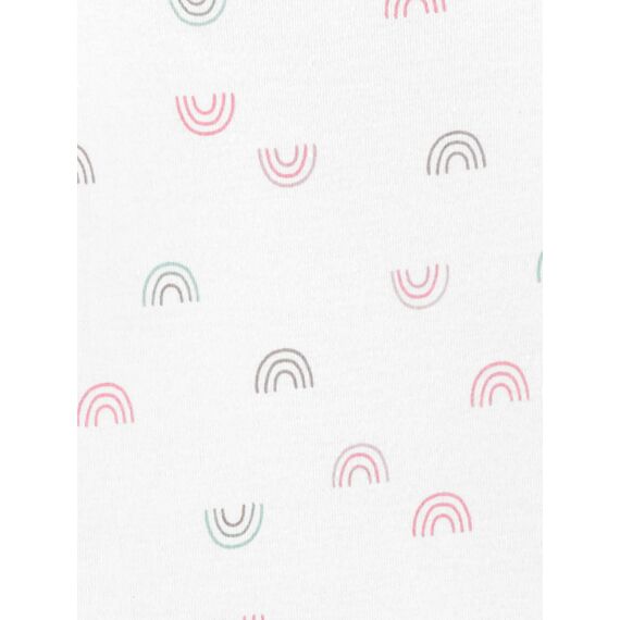 Simple Joys by Carter's Mädchen 3er Pack Baumwolle Schlafkleid Elefanten Regenbogen Häschen Neugeborene