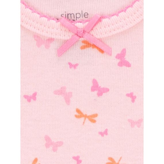 Carter's Simple Joys Nachthemd, für Babys, Mädchen, Baumwolle, 3 Stück ,Pink/Mint/White ,US NB (EU 56-62)