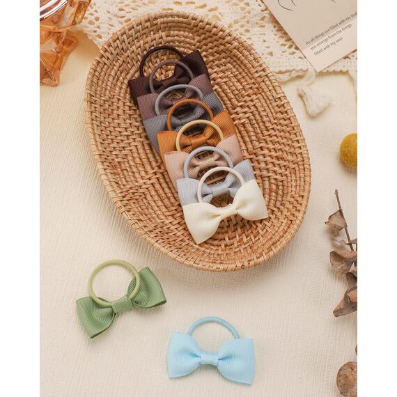 80pcs Baby Mädchen Haarschleifen Haargummis Elastisches Stirnband Pferdeschwanzhalter Gummiband Haarseile Haarschmuck für Kinder Kleinkinder Kleine Mädchen