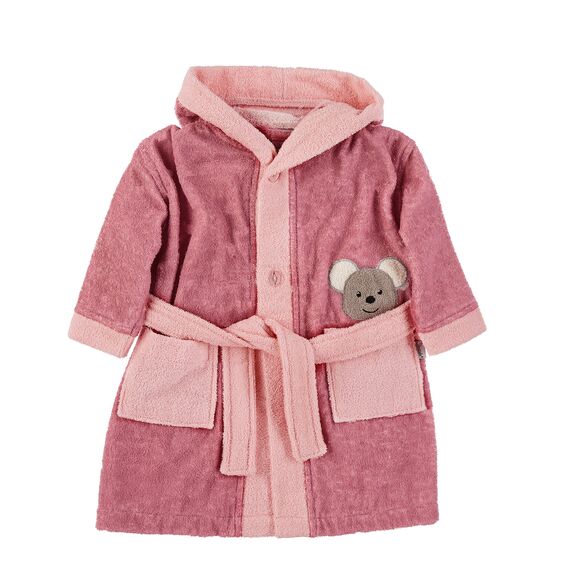 Sterntaler Baby - Mädchen Bademantel Mabel Bathrobe, Rosa, 98/104