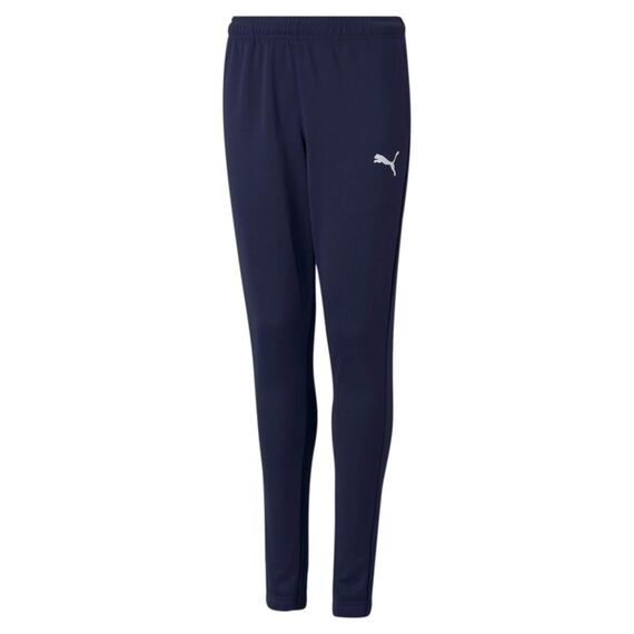 PUMA Unisex Kinder Teamrise Poly Training Pants J Jogginghose, Peacoat-Puma White, 176