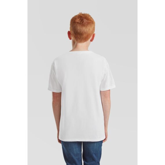 Fruit of the Loom Kids Iconic T-Shirt Größe 104-164 (1er/5er Pack), Farbe:Weiß, Größe:140