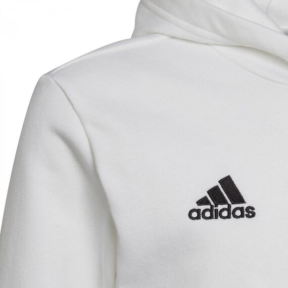 Adidas Unisex Kinder Entrada 22 Sweat Hoodie, White/Black, 128