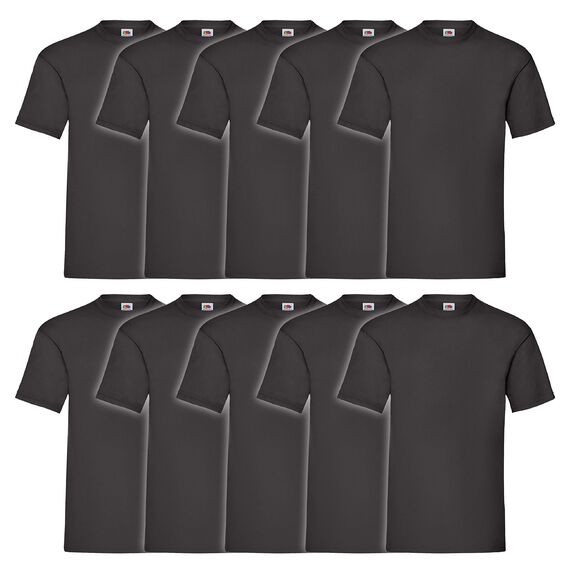 Fruit of the Loom Jungen Regular Fit T-Shirt Kids 10 Pack T-shirt, Schwarz (Black 36), 3-4 Y (Herstellergröße: 3-4 Y)