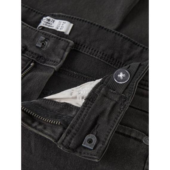 NAME IT Jungen Nkmsilas Dnmtax Pant Noos Hose, Black Denim, 104 EU