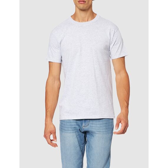 Fruit of the Loom Herren Heavy Cotton 10 Pack Tee T-Shirt, Grau (Heather Grey 94), Medium