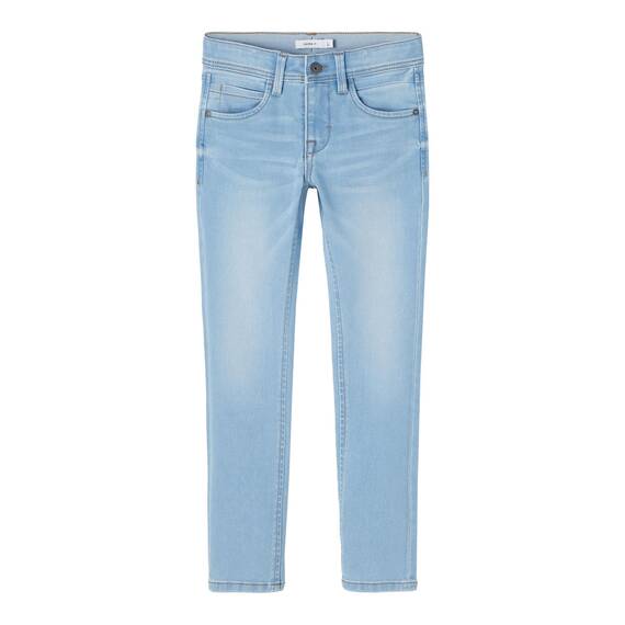 NAME IT Jungen Nkmsilas Dnmtax Pant Noos Jeans, Light Blue Denim, 122 EU