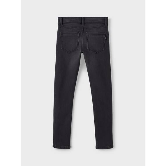 NAME IT Jungen Nkmsilas Dnmtax Pant Noos Hose, Black Denim, 122 EU