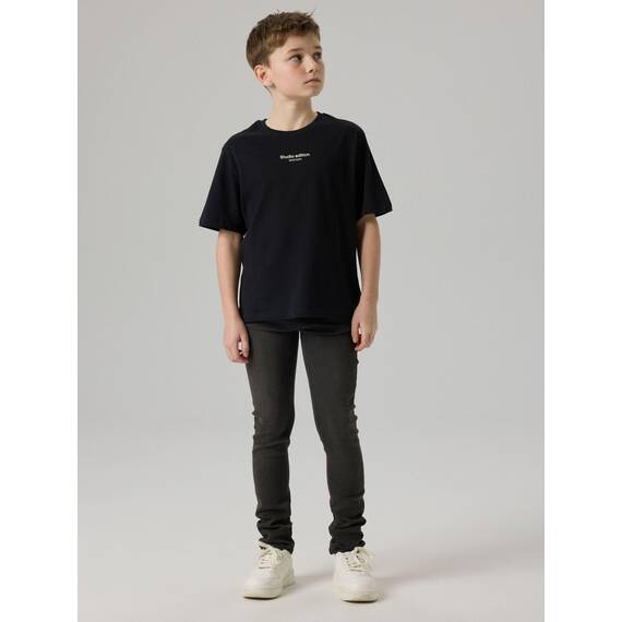 NAME IT Jungen Nkmsilas Dnmtax Pant Noos Hose, Black Denim, 134 EU