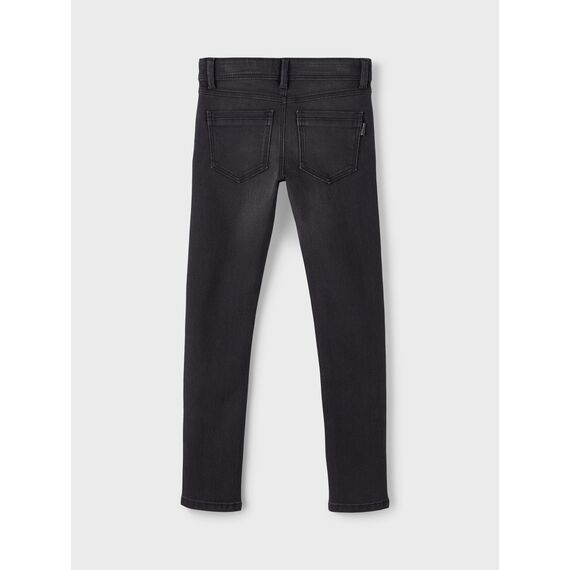 NAME IT Jungen Nkmsilas Dnmtax Pant Noos Hose, Black Denim, 158 EU