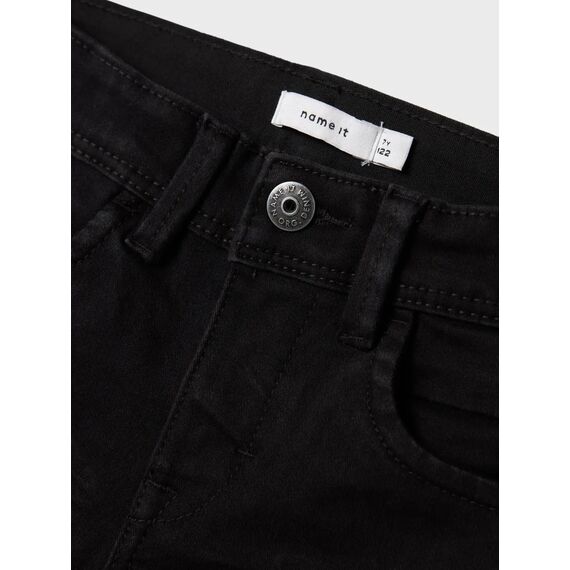 NAME IT Jungen NKMSILAS XSLIM Jeans 2002-TX, Black/W. MEDIUM Blue Denim, 164