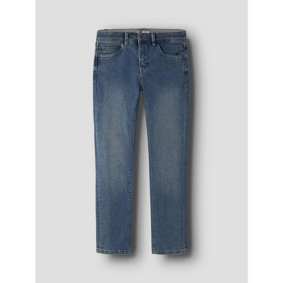 NAME IT Jungen Boy Slim Fit Sweat Jeans, Medium Blue Denim, 158 EU