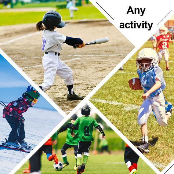 Leeboom Thermounterwäsche Kinder Fussball Skiunterwäsche Kinder Atmungsaktiv Funktionsunterwäsche Schnelltrocknend für Training Skifahren Radsport (Oberteil + Hose)