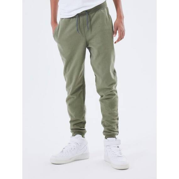 NAME IT Jungen NKMSWEAT Pant BRU, Dark Grey Melange/W. Shadow, 140