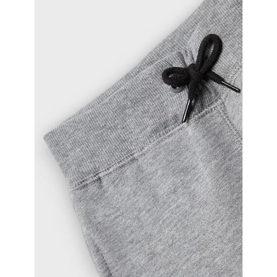 NAME IT Jungen NKMSWEAT Pant BRU, Grey Melange/W. Dark Sapphire, 128