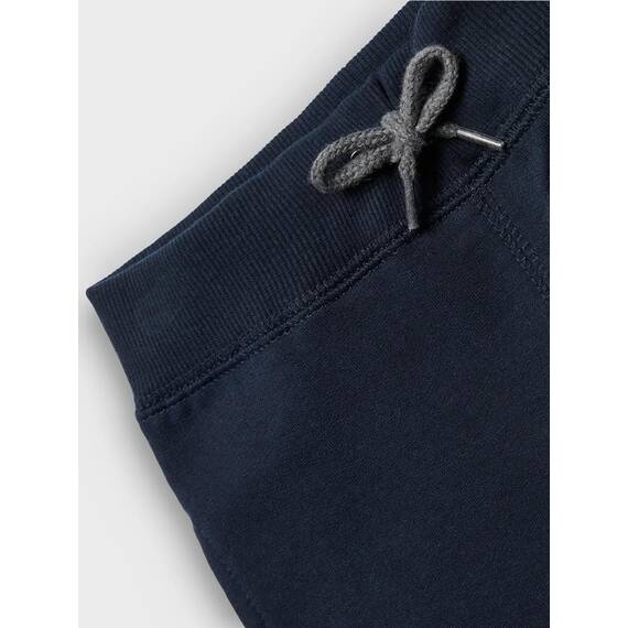NAME IT Jungen NKMSWEAT Pant BRU, Grey Melange/W. Dark Sapphire, 140