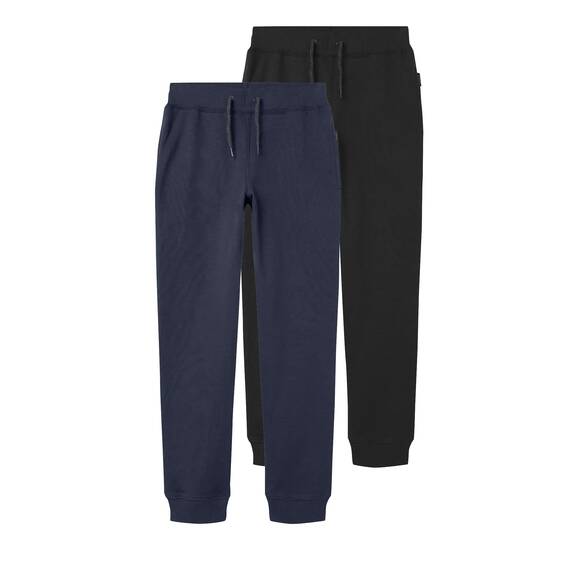 NAME IT Jungen NKMSWEAT Pant UNB, Black/W. Dark Sapphire, 146