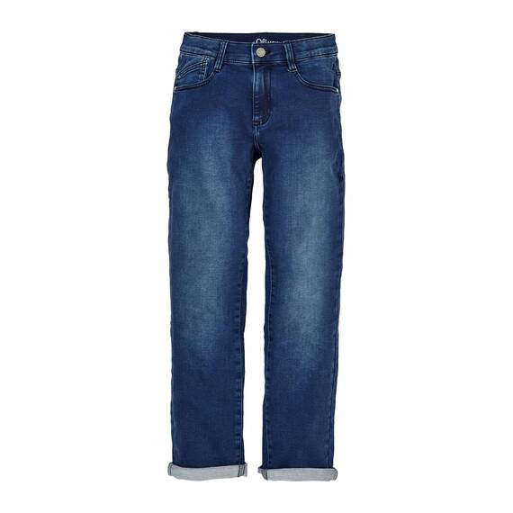 Jeans Pete/Regular Fit/Mid Rise/Straight Leg Dark Blue stretche 134/BIG