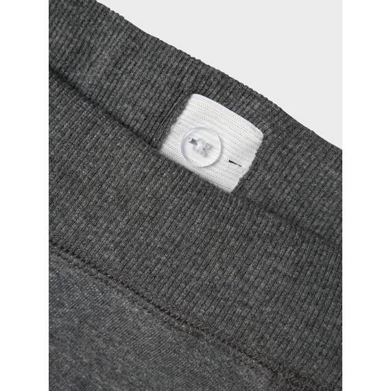 NAME IT Jungen NKMSWEAT Pant BRU, Dark Grey Melange/W. Shadow, 158