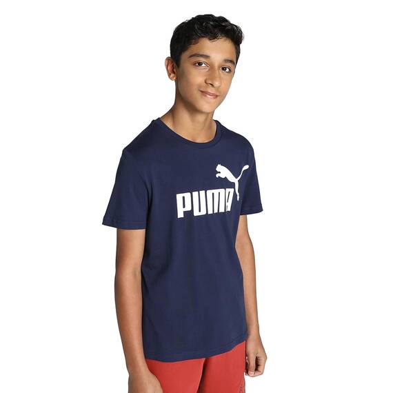 Puma Jungen Maglietta Con Logo ESS B T-Shirt, Peaccoat, 3-4 Jahre EU