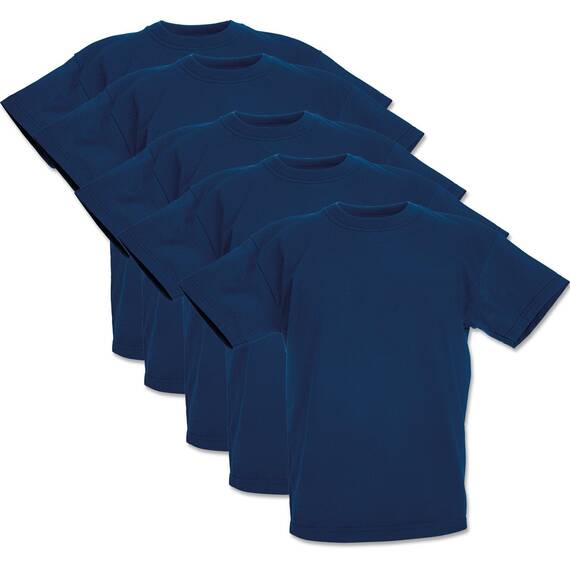 Fruit of the Loom Childrens Valueweight T-Shirt 5-Pack