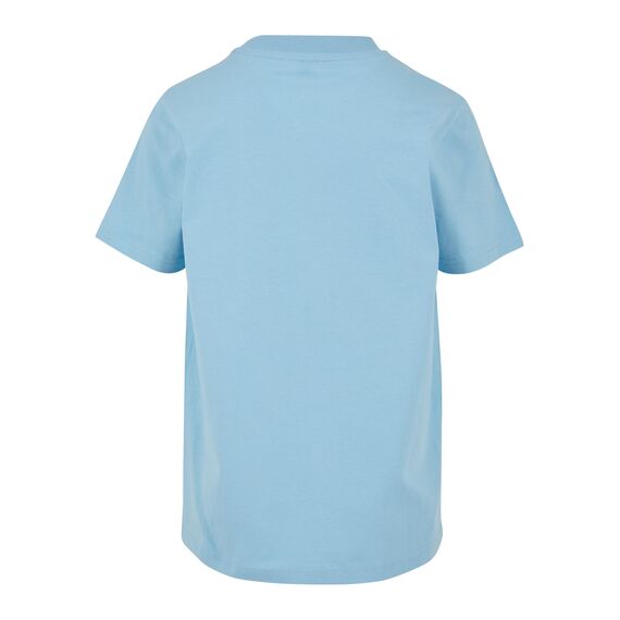 Build Your Brand Kinder T Shirt Basic – Rundhals Kurzarm Tee aus Baumwolle mit klassischer Passform für Alltag Schule Sommer und Freizeit Outfits,Balticblue,146-152