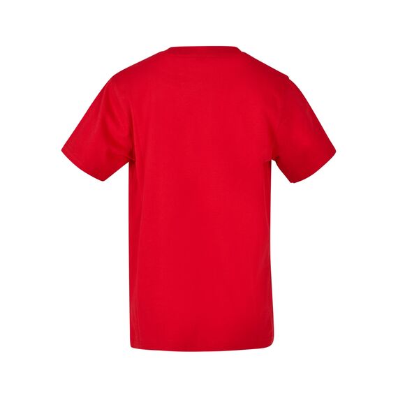Build Your Brand Kinder T Shirt Basic – Rundhals Kurzarm Tee aus Baumwolle mit klassischer Passform für Alltag Schule Sommer und Freizeit Outfits,Cityred,134-140