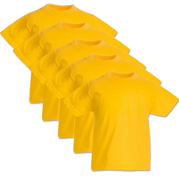 Fruit of the Loom Childrens Valueweight T-Shirt 5-Pack