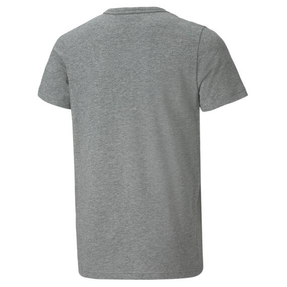 PUMA Jungen Ess logo te B T shirt, Medium Gray Heather, 164 EU