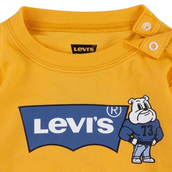 Levi's Kids Lvb mascot batwing ls Baby - Jungen 6 Monate Bernsteinfarben