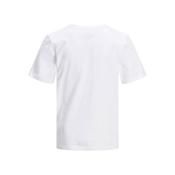 Jack & Jones Jungen JJEORGANIC Basic Tee SS O-Neck JR Shirt, White, 176