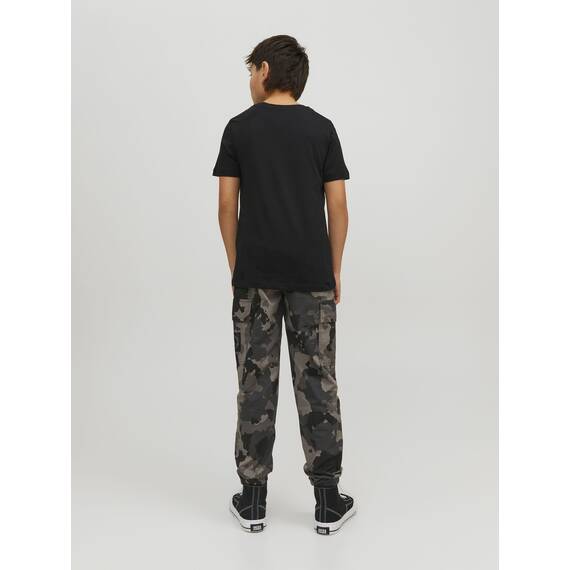 Jack & Jones Jungen JJEORGANIC Basic Tee SS O-Neck JR Shirt, Black, 176