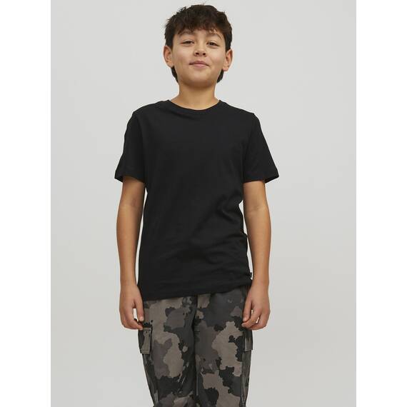 Jack & Jones Jungen JJEORGANIC Basic Tee SS O-Neck JR Shirt, Black, 176