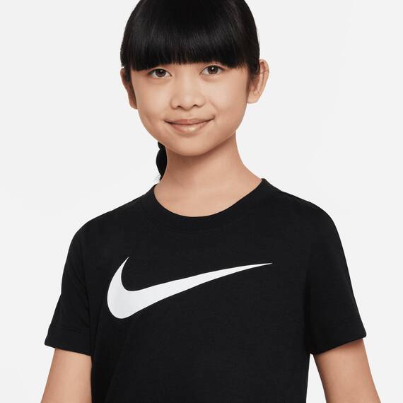 Nike Unisex Kinder Y Nk Df Park20 Tee Hbr Shirt, Black/White, 8-9 Jahre EU