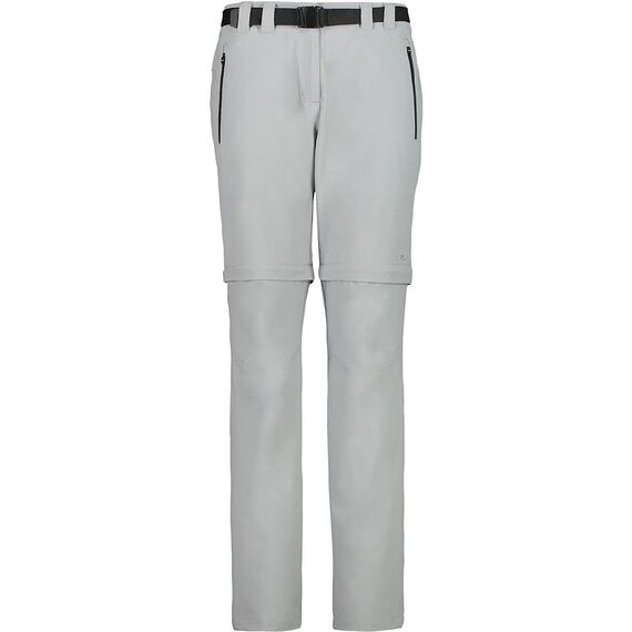 CMP – F.LLI Campagnolo Damen Hose Zip Off Wanderhose, Grey, D38, 3T51446