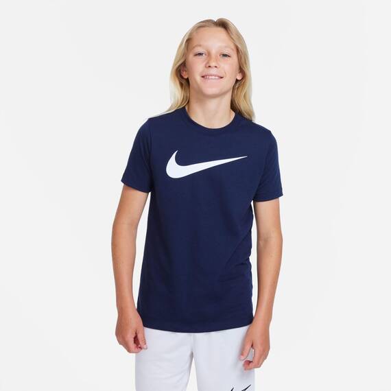 Nike Unisex Kinder Y Nk Df Park20 Tee Hbr T-Shirt, Obsidian/White, 11 Jahre EU